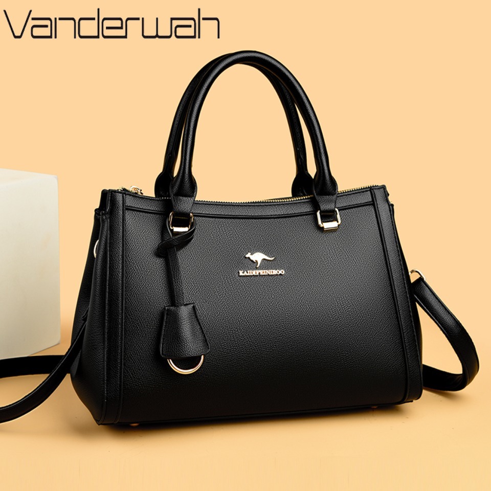 Leather Work Handbags For Women - Kangaroo Brand Weiche PU-Leder Schulter-Crossbody-Tasche Handtaschen