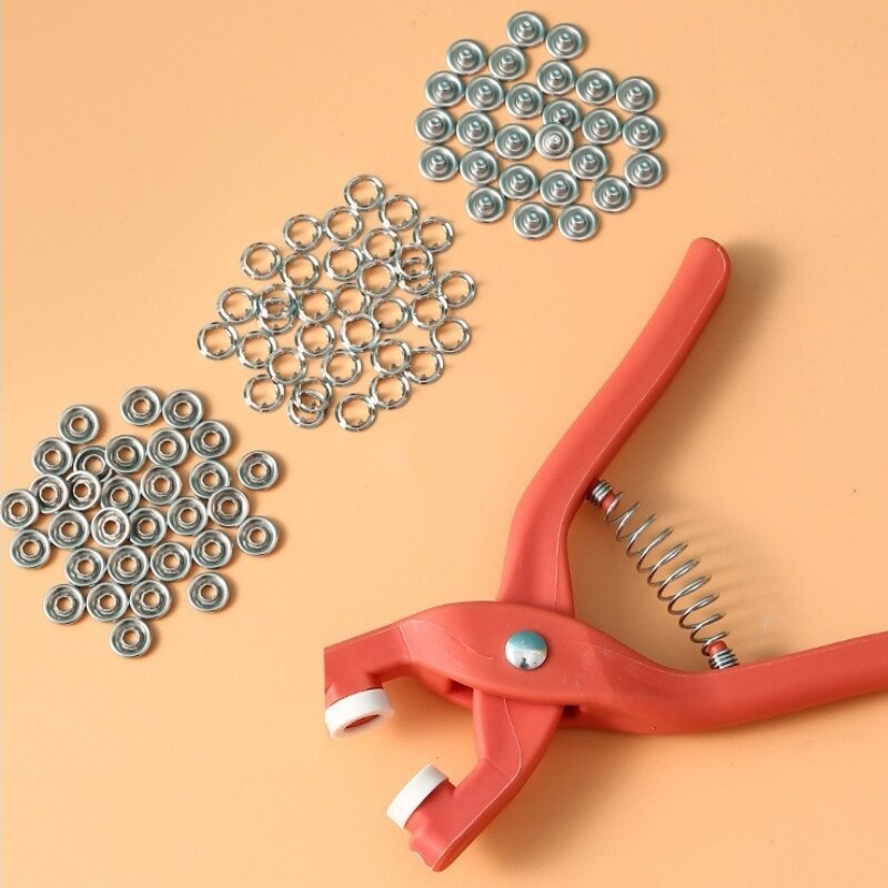 Snap Fastener Setter - 50 Sets 9,5 MM Fünf Backen