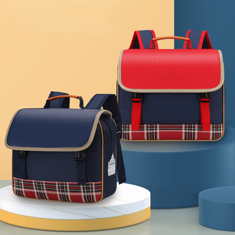 Leather Work Backpack - Kinder Baby Horizontale Grundschüler Britischen Rucksäcke