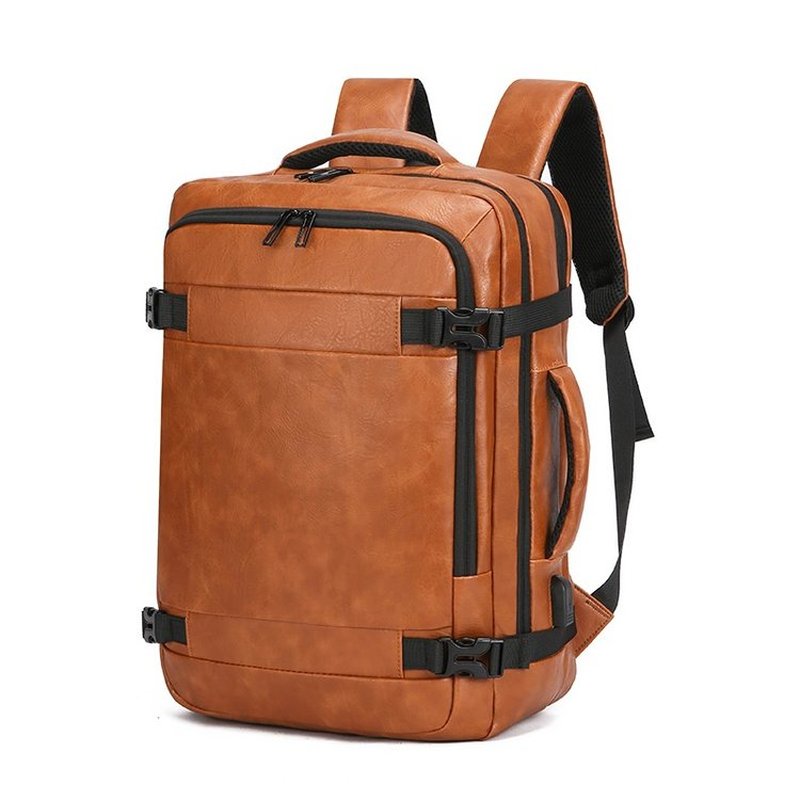 Leather Work Backpack - 2027 NEUER Herren-Rucksack aus PU-Leder, großer