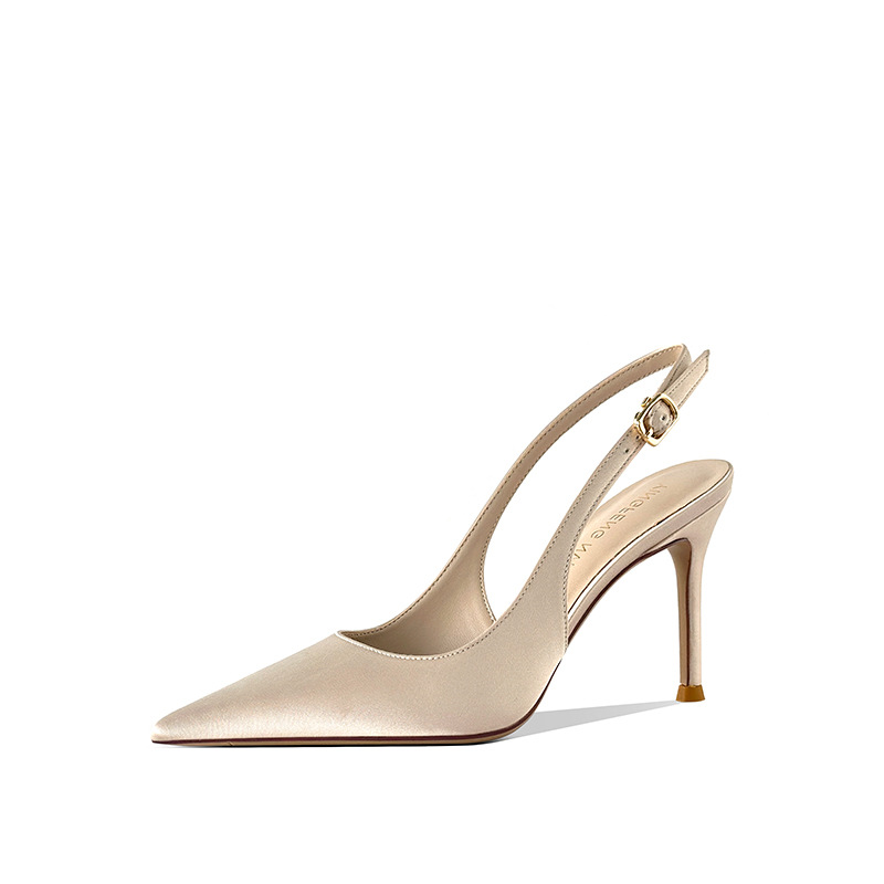 Leather Work Heels - Neue Sommer-Sandalen 2026 mit spitzer Zehenpartie,