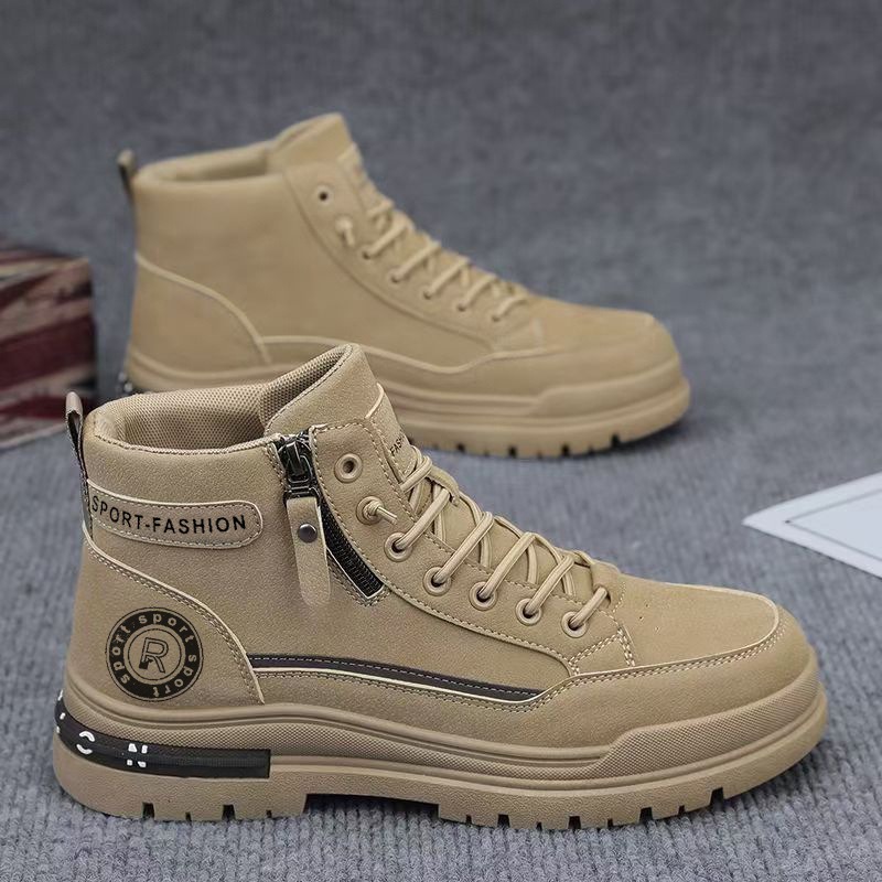 Leather Work Boots - Männer Retro High Top Arbeit Stiefel