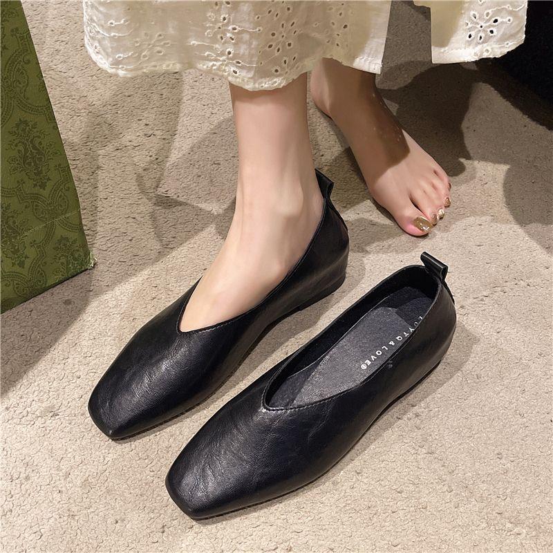 Leather Work Heels - Modische Damenschuhe Echtleder-Loafer Luxuriöse Silberne Absätze