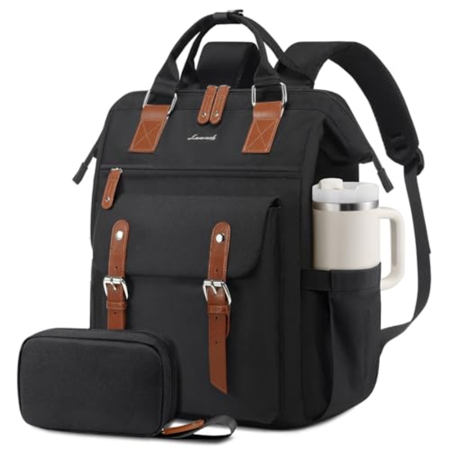 For Leather Work - Laptop-Rucksack für Frauen, Laptop-Tasche für Lehrerinnen