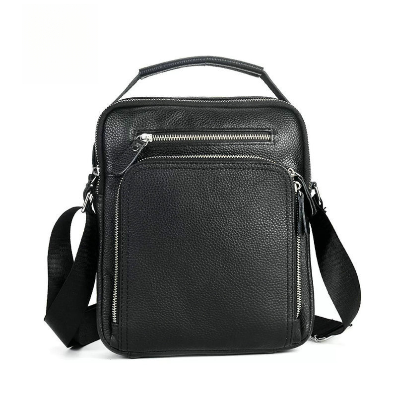 Leather Work Bag Men - Wasserdichte Herrenhandtasche aus hochwertigem Rindsleder -