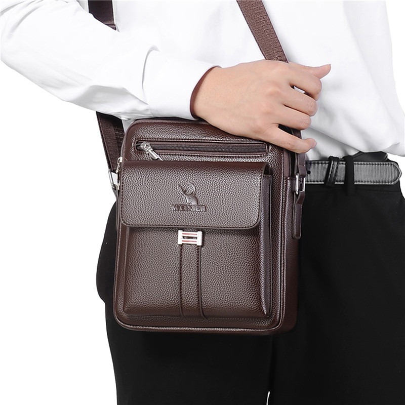 Hohe Qualität Männer Schulter  – Leather Work Bag Men Bewertung und Preis