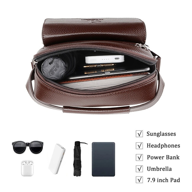 Hohe Qualität Männer Schulter  – Leather Work Bag Men Bewertung und Preis