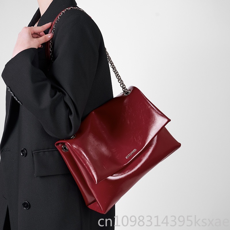 Damen-Kettentasche aus Echtled – Leather Work Bag Laptop Bewertung und Preis