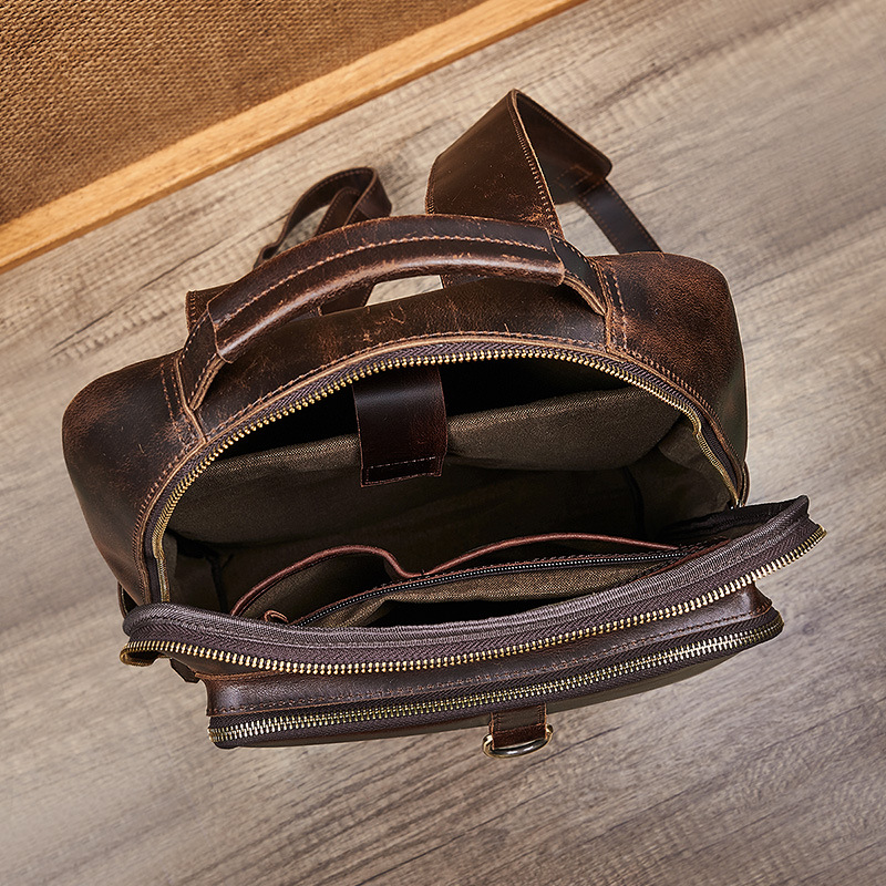 Herren-Laptop-Rucksack aus gew – Leather Work Backpack Bewertung und Preis