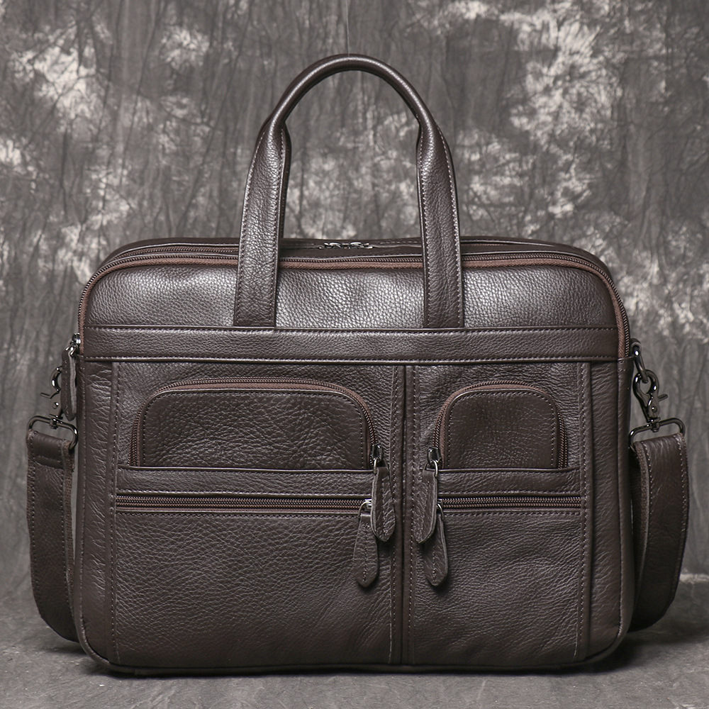 Herren Echtleder-Aktentasche,  – Leather Work Bag Laptop Bewertung und Preis