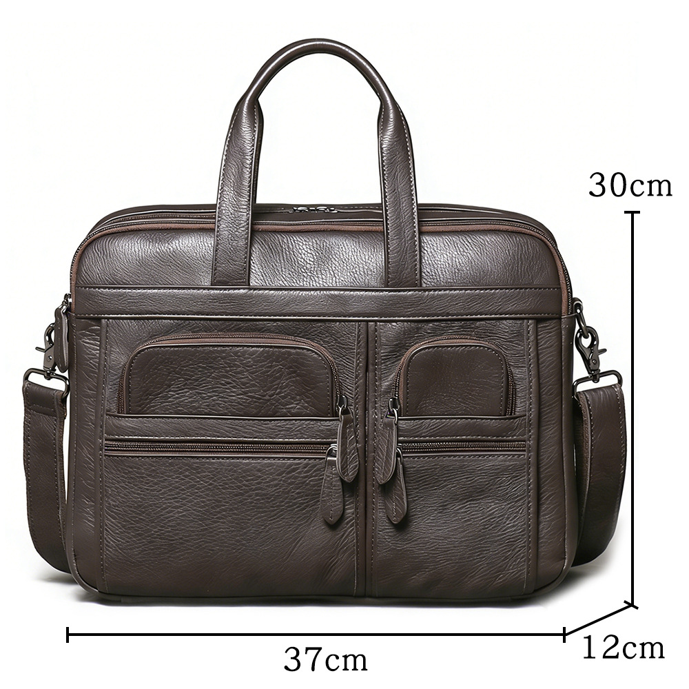 Herren Echtleder-Aktentasche,  – Leather Work Bag Laptop Bewertung und Preis