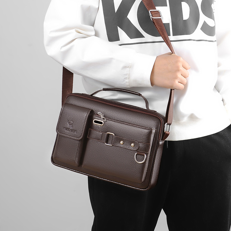 Marke Männer Schulter Tasche P – Leather Work Bag Men Bewertung und Preis