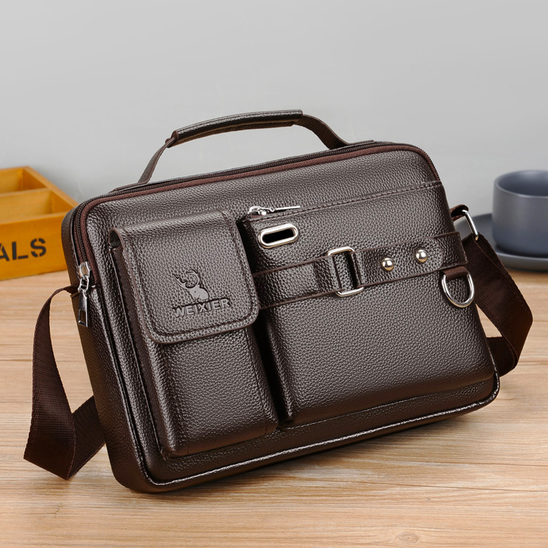 Marke Männer Schulter Tasche P – Leather Work Bag Men Bewertung und Preis