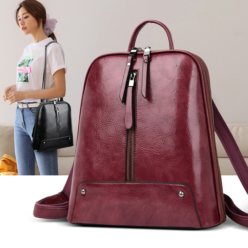 Frauen Leder Rucksack Mode Ruc – Leather Work Backpack Bewertung und Preis
