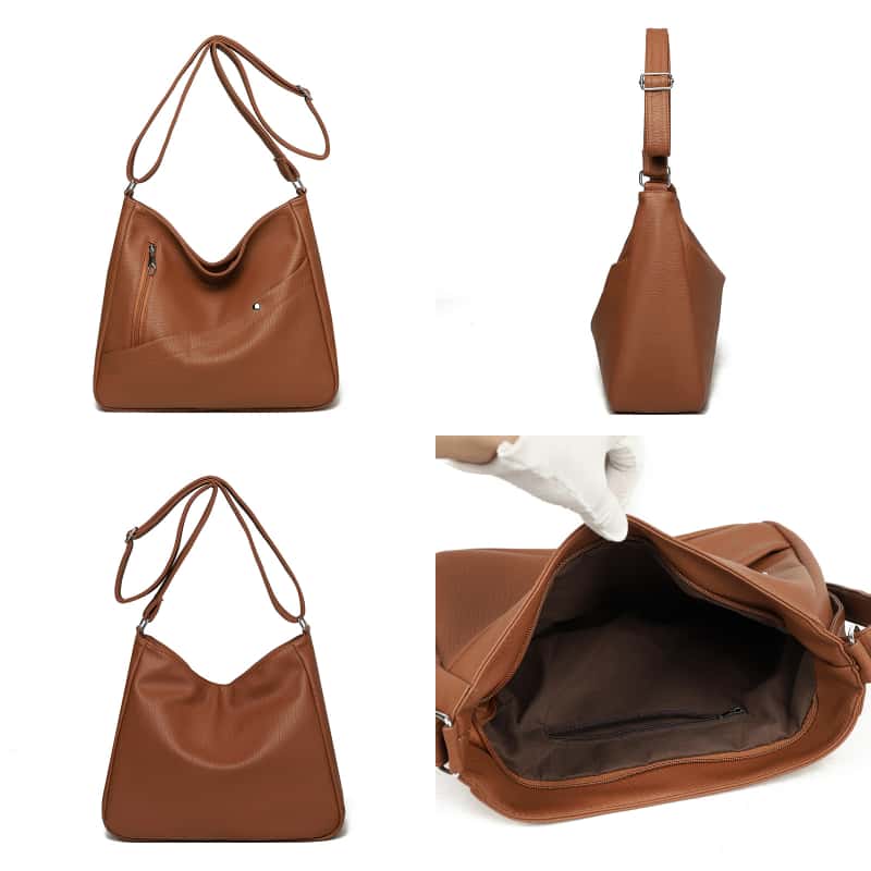 Damen-Umhängetasche aus PU-Led – Leather Work Handbags For Women Bewertung und Preis