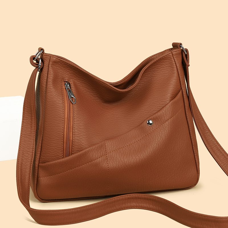 Damen-Umhängetasche aus PU-Led – Leather Work Handbags For Women Bewertung und Preis