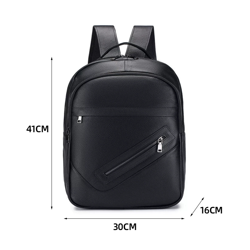 Schwarzer Laptop-Rucksack aus  – Leather Work Rucksack Mens Bewertung und Preis