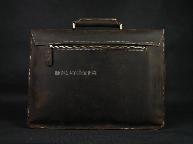 Vintage verrückte Pferd Echt l – Leather Work Bag Laptop Bewertung und Preis