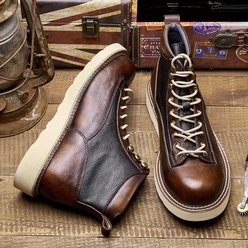 Herren-Arbeitsstiefel mit kurz – Leather Work Boots Bewertung und Preis