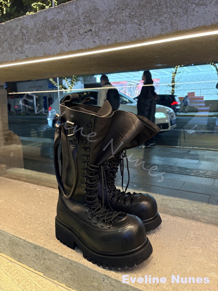 Retro Echtleder Motorradstiefe – Leather Work Boots Bewertung und Preis
