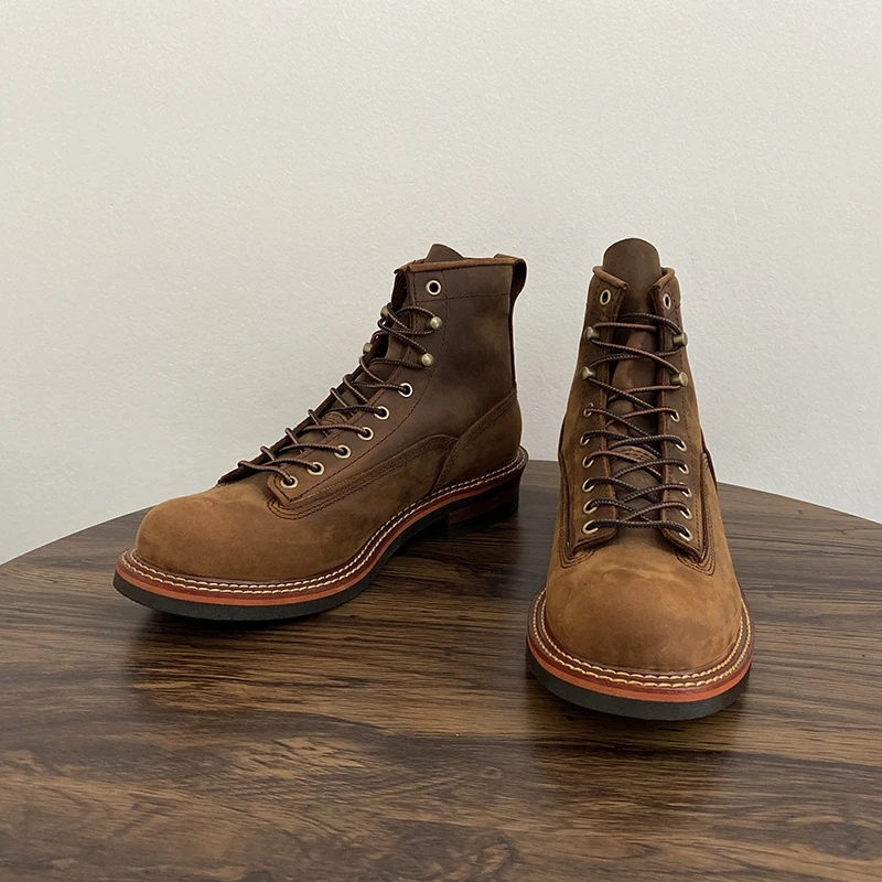 Vintage Britische Männer Stief – Leather Work Boots Bewertung und Preis
