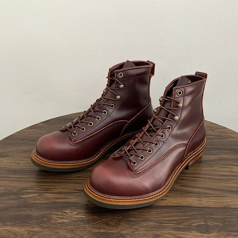 Vintage Britische Männer Stief – Leather Work Boots Bewertung und Preis