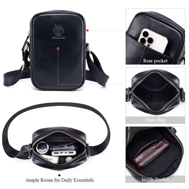 Lässige Herren-Umhängetaschen, – Leather Work Bag Men Bewertung und Preis