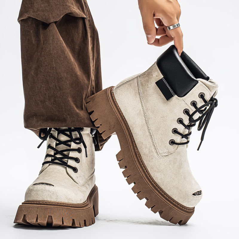 Klassische High-Top-Stiefel au – Leather Work Boots Bewertung und Preis