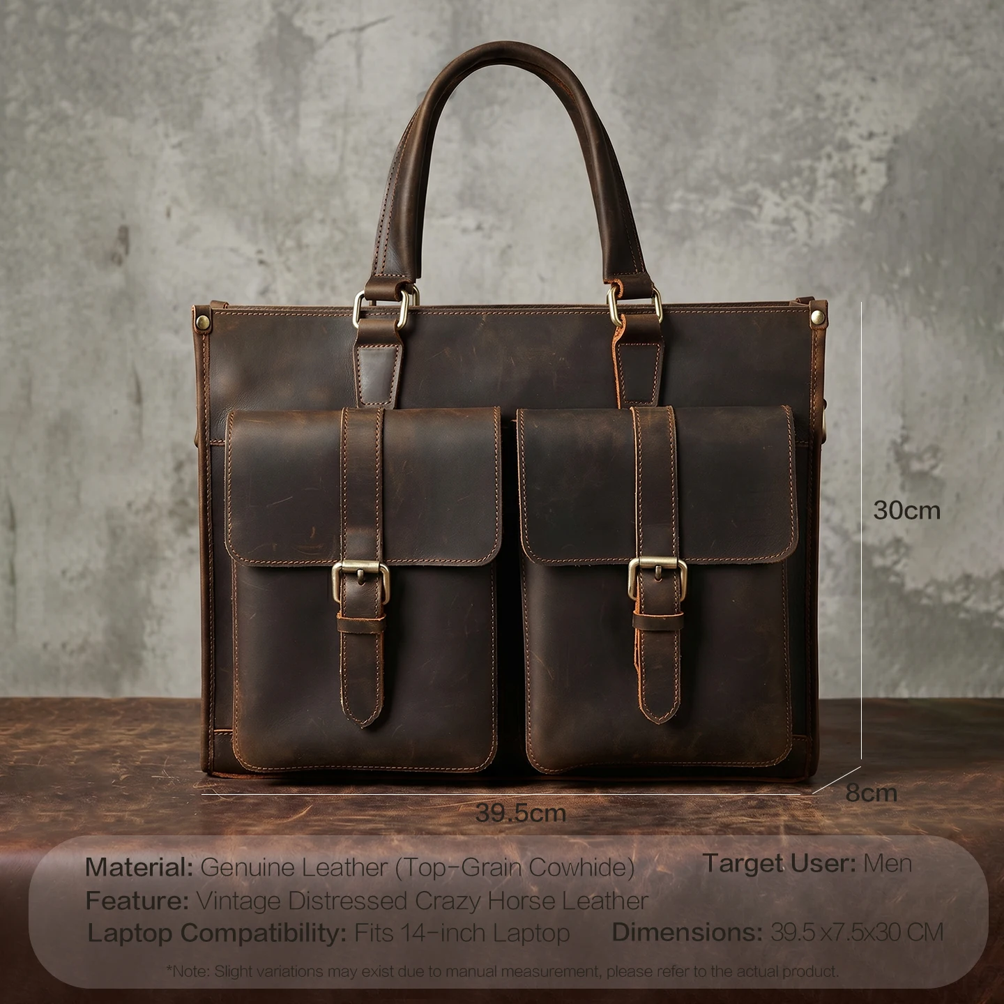 Vintage Echtleder Herren Umhän – Leather Work Bag Laptop Bewertung und Preis