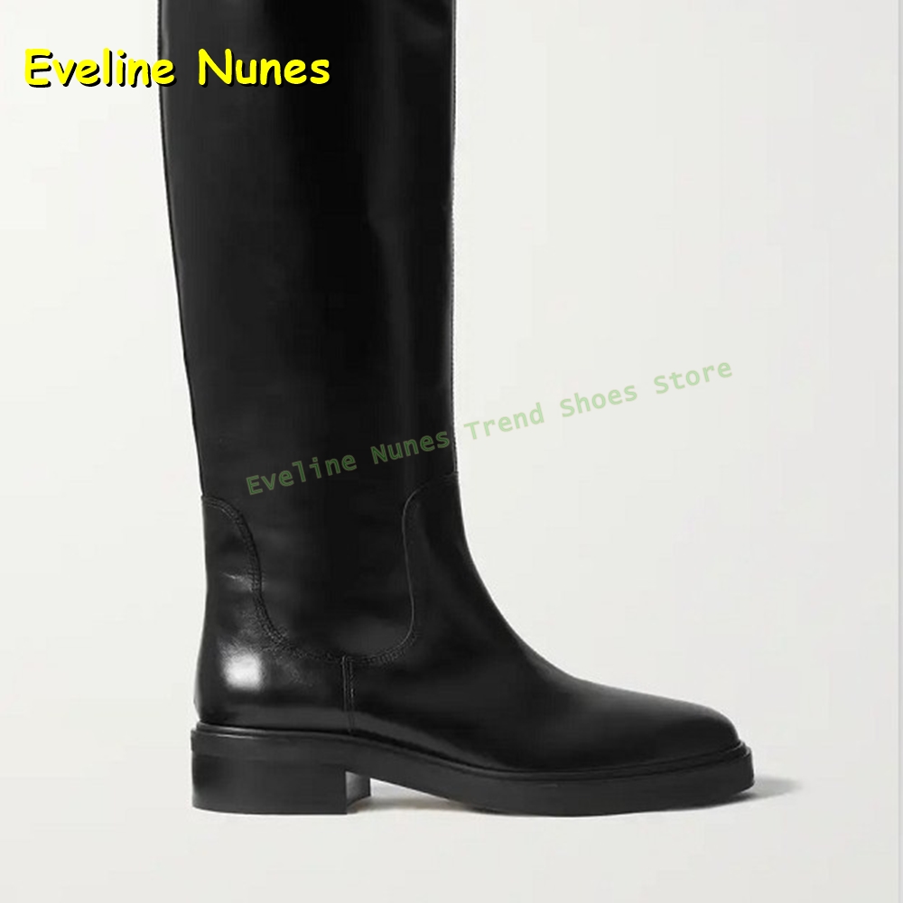 Schwarze Leder-Kniehohe Reitst – Leather Work Boots Bewertung und Preis