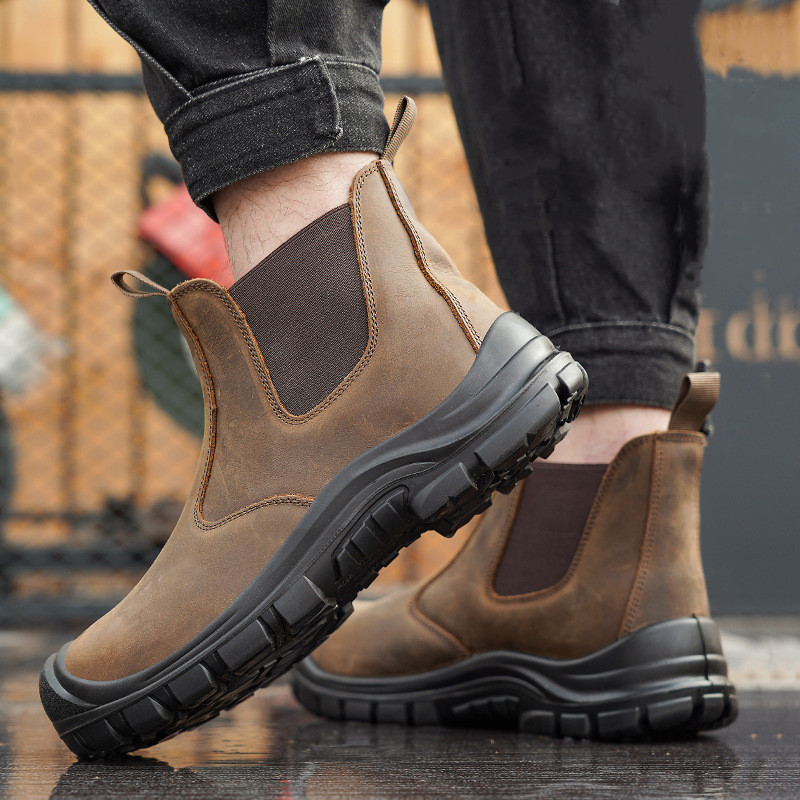 Große Herrenmode mit Stahlkapp – Leather Work Boots Bewertung und Preis