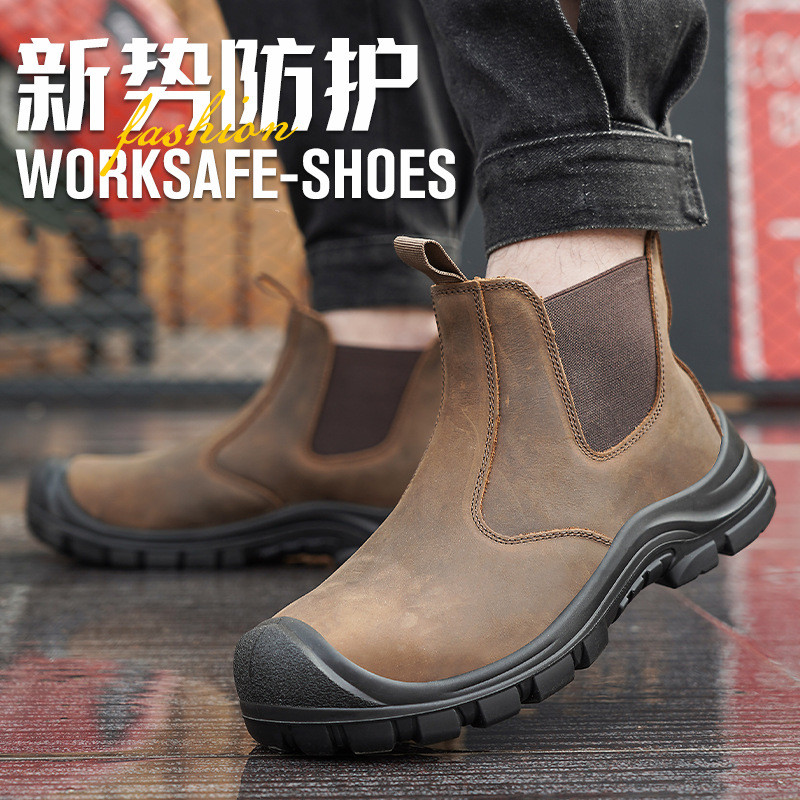 Große Herrenmode mit Stahlkapp – Leather Work Boots Bewertung und Preis