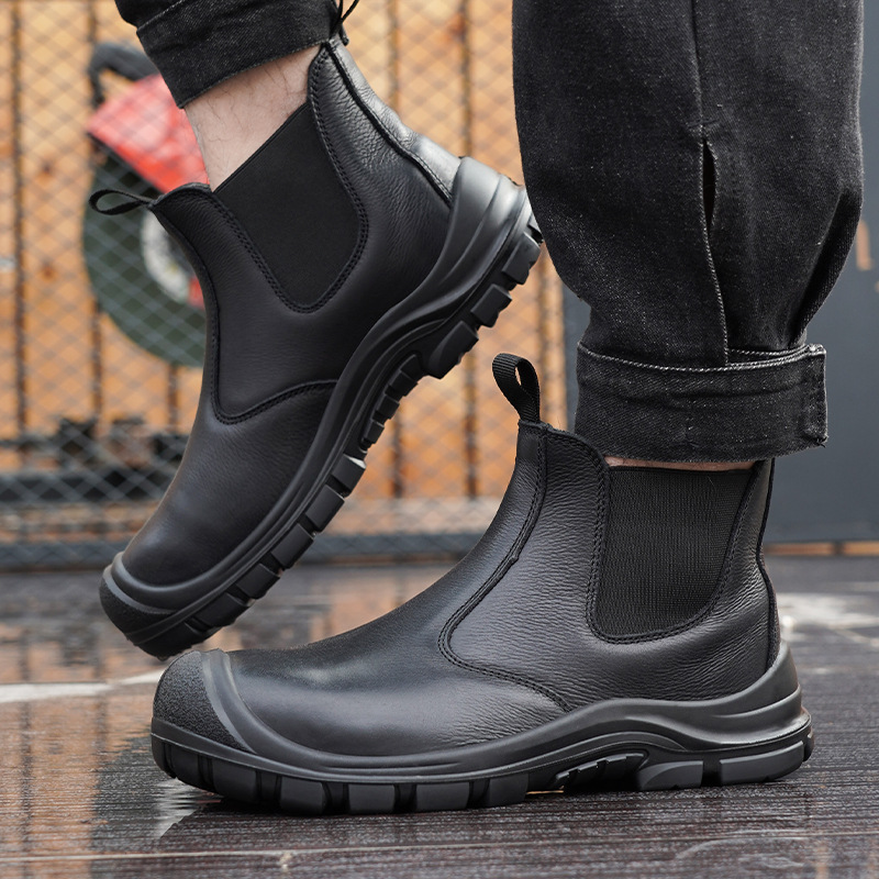 Große Herrenmode mit Stahlkapp – Leather Work Boots Bewertung und Preis