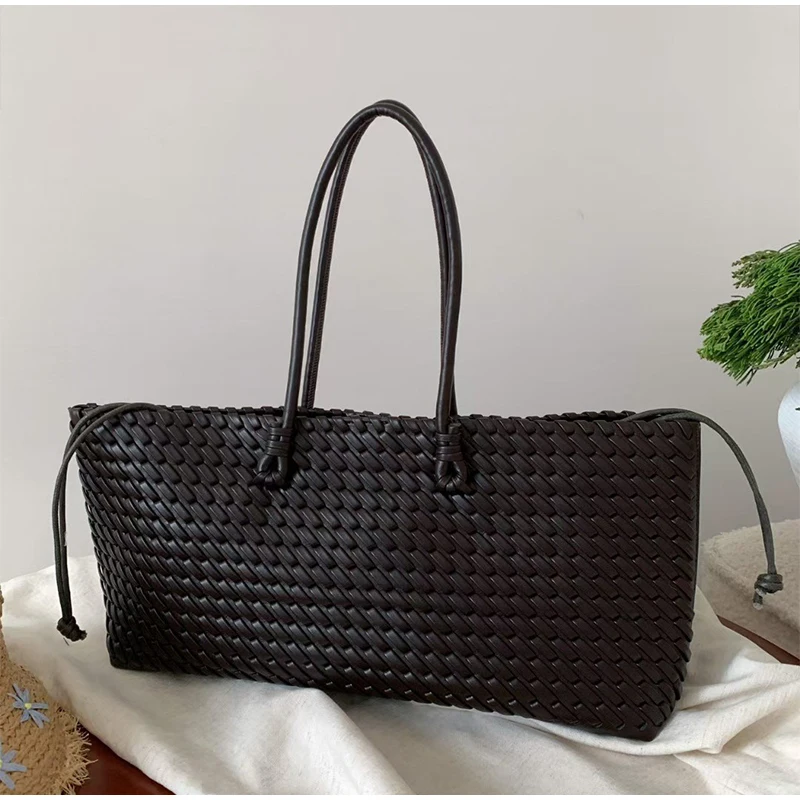 Designer Luxus PU Gewebte Trag – Leather Work Handbags For Women Bewertung und Preis