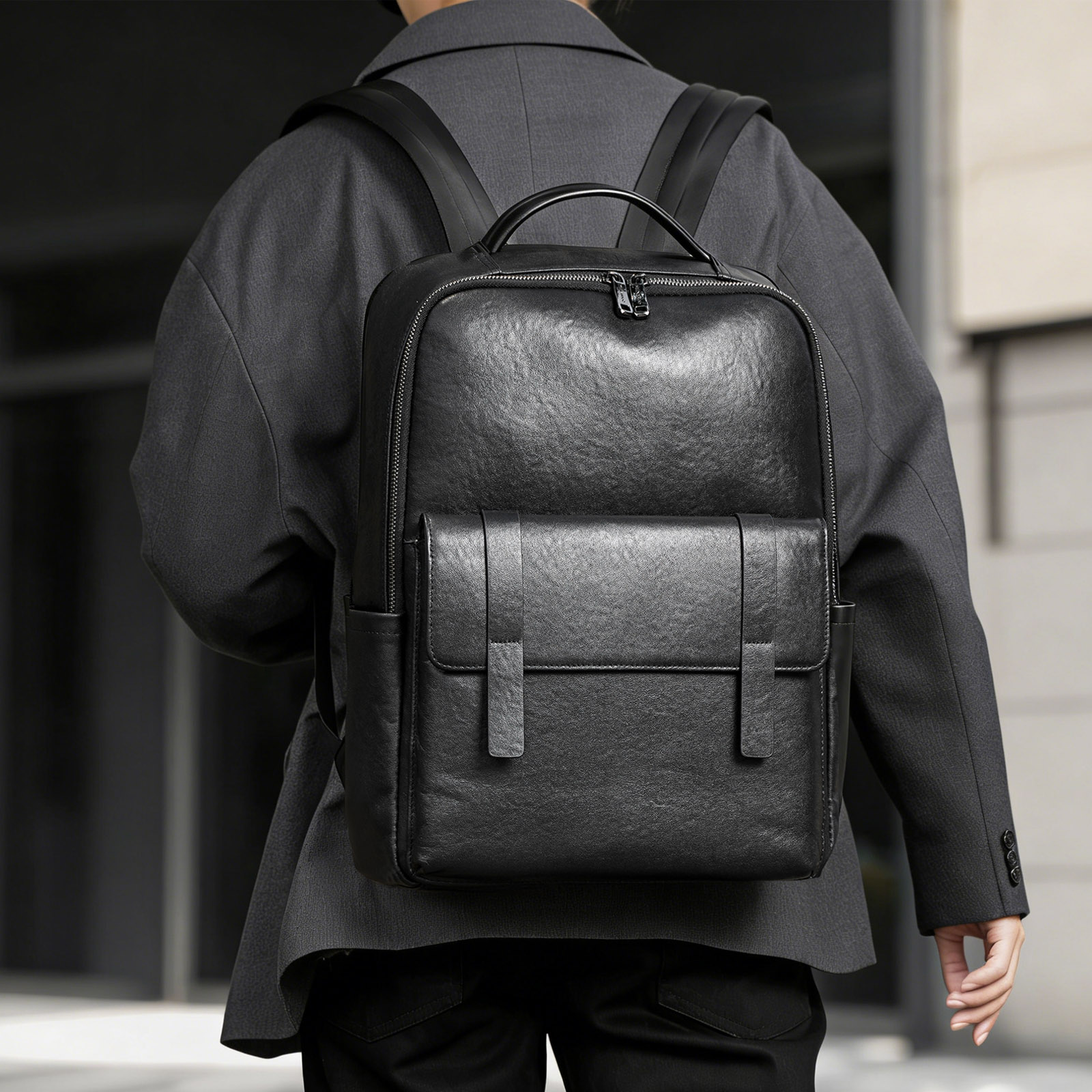 Stilvoller Rucksack aus echtem – Leather Work Rucksack Mens Bewertung und Preis