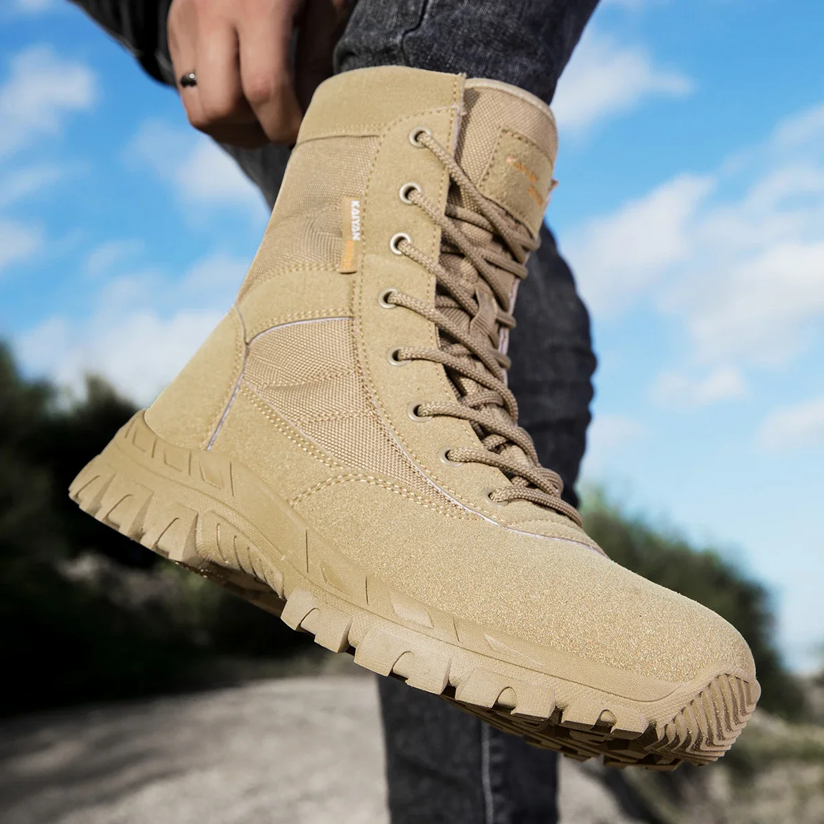 Herren Outdoor Wanderschuhe Hi – Leather Work Boots Bewertung und Preis