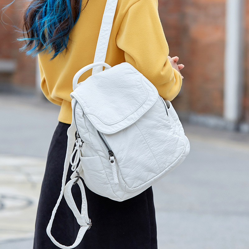 Damen rucksack weiß gewaschene – Leather Work Backpack Bewertung und Preis