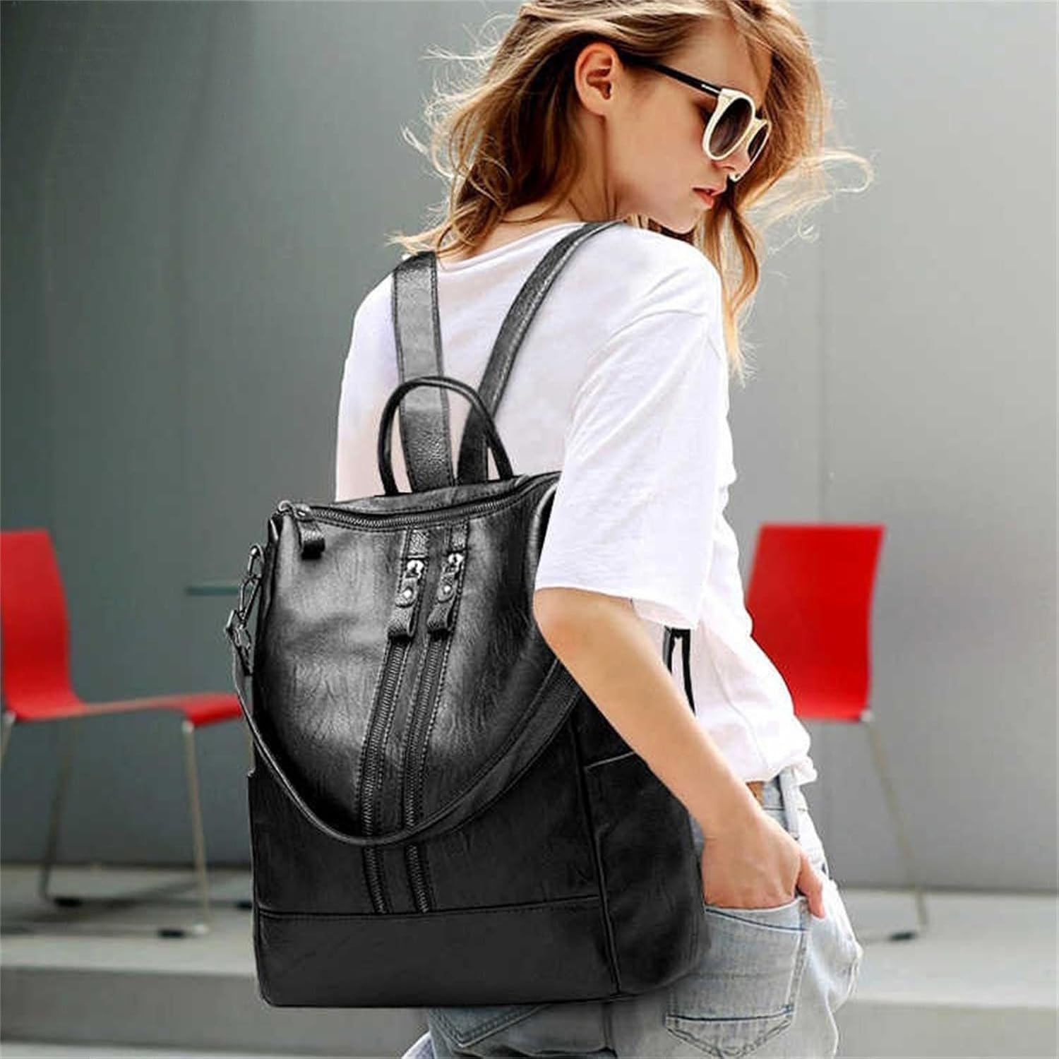 1-4 Stück Großer Multifunktion – Leather Work Bag Laptop Bewertung und Preis