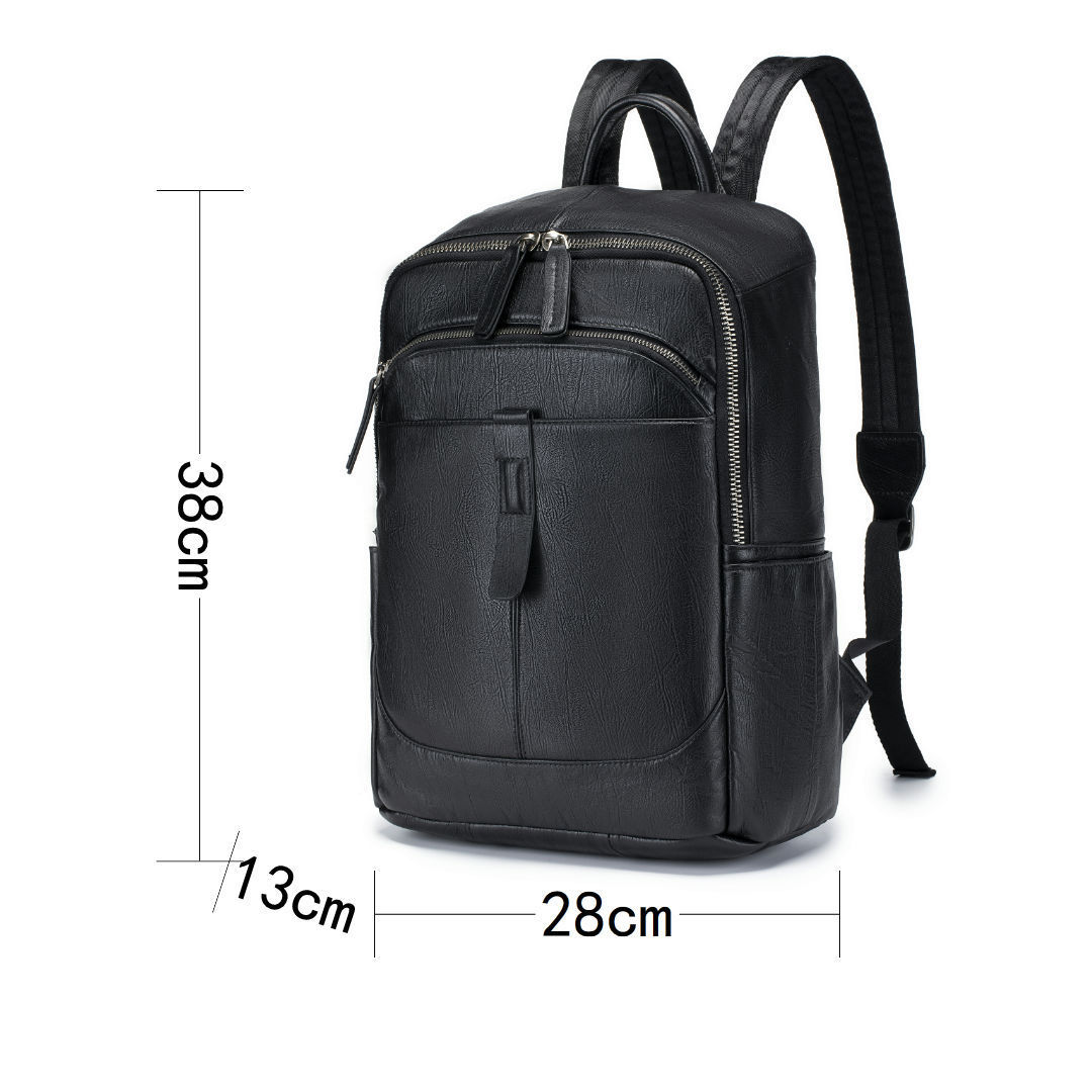 Schwarzer Herren-Rucksack aus  – Leather Work Rucksack Mens Bewertung und Preis
