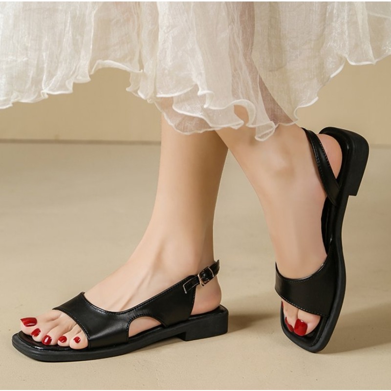 2026 Sommer Retro Damen-Sandal – Leather Work Heels Bewertung und Preis
