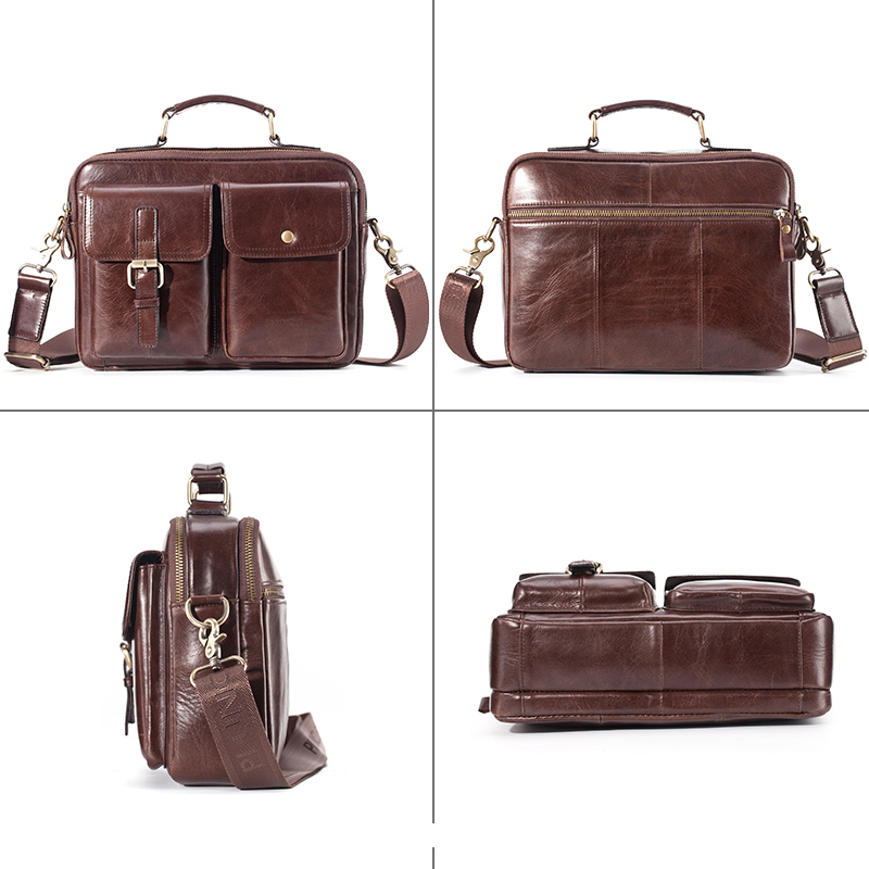 Marke Neue Rindsleder Umhänget – Leather Work Bag Men Bewertung und Preis