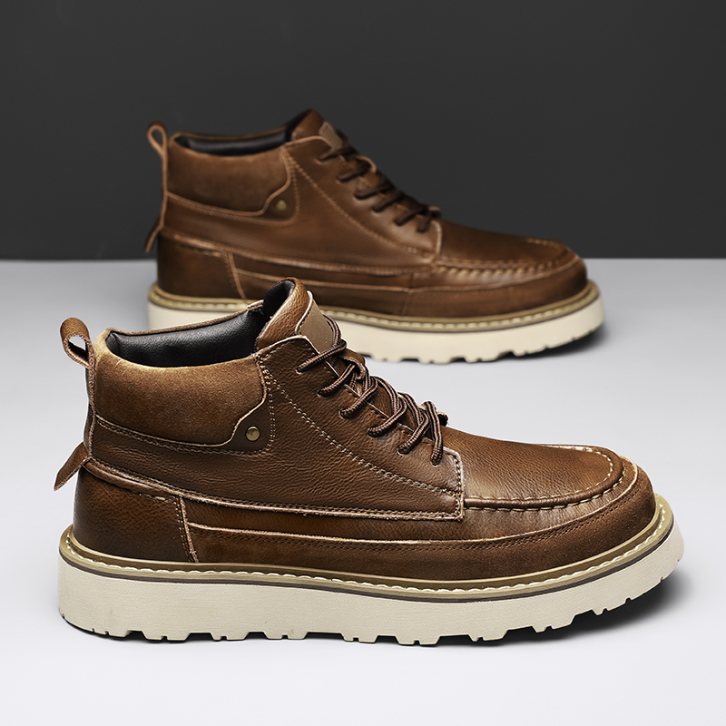 Herren Braune Fleece-gefüttert – Leather Work Boots Bewertung und Preis