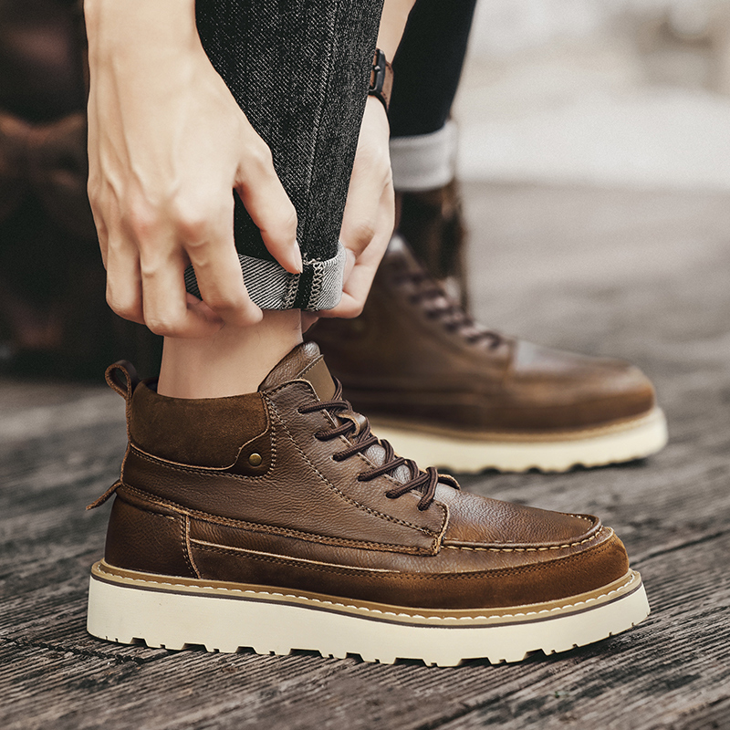 Herren Braune Fleece-gefüttert – Leather Work Boots Bewertung und Preis