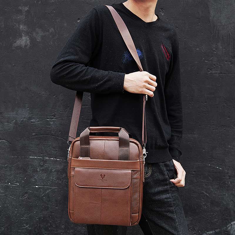 Robuste Taschen aus echtem Led – Leather Work Bag Men Bewertung und Preis