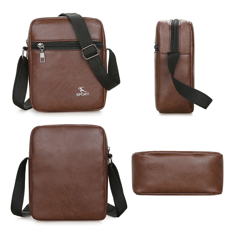 Umhängetasche aus PU-Leder für – Leather Work Bag Men Bewertung und Preis