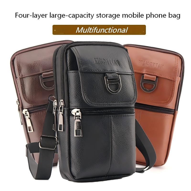 Herren-Leder-Gürteltasche - Gr – Leather Work Bag Men Bewertung und Preis
