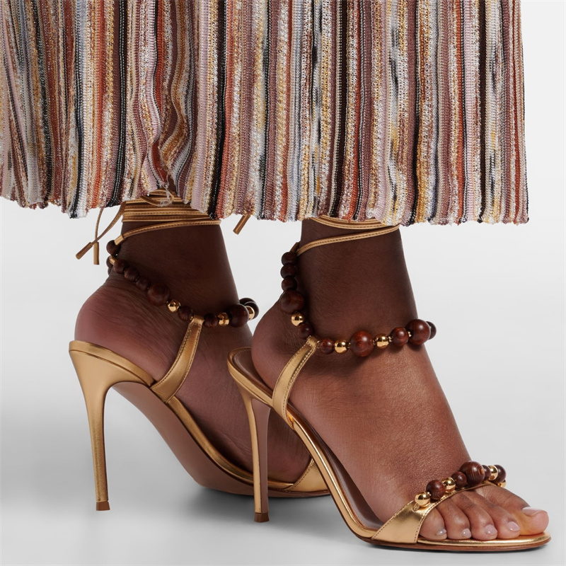 Retro Luxus Braune Ledersandal – Leather Work Heels Bewertung und Preis