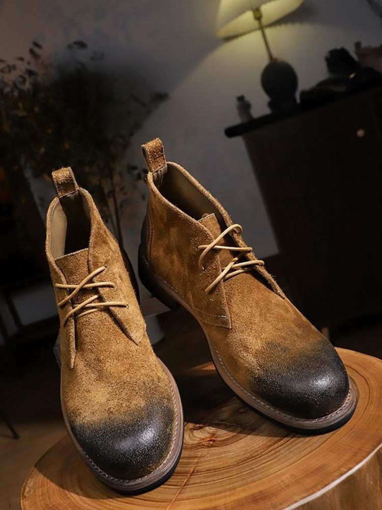 Mode Vielseitige Männliche Sch – Leather Work Boots Bewertung und Preis